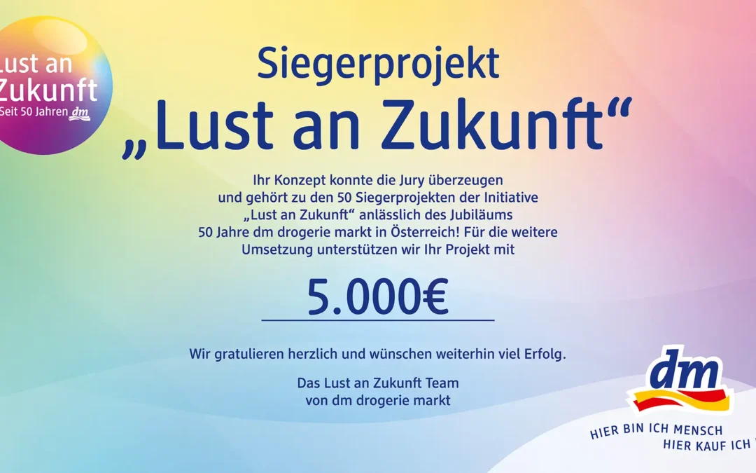 Waldbildung ist eines von 50 Siegerprojekten bei „Lust an Zukunft“ von dm